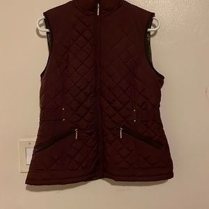Women’s maroon vest